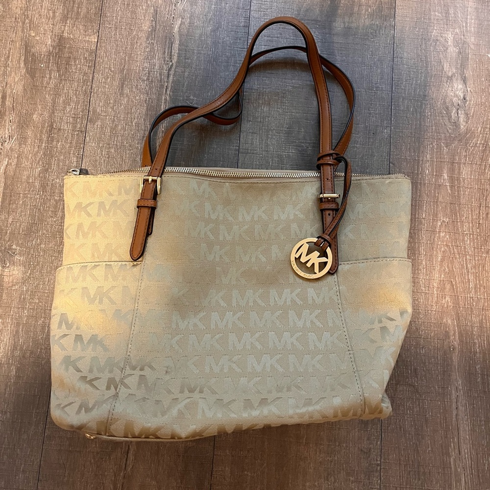 Michael Kors Beige Tote Bag